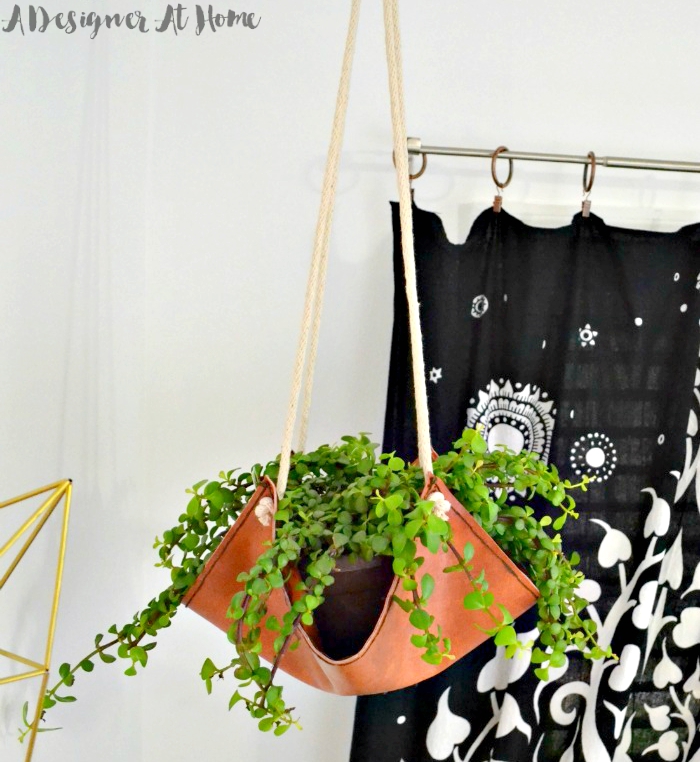 black-elephant-tapestry-behind-diy-pleather-planter-hanging-plant-sling