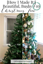 Get The Most Out Of a Cheap Christmas Tree - A Designer At Home